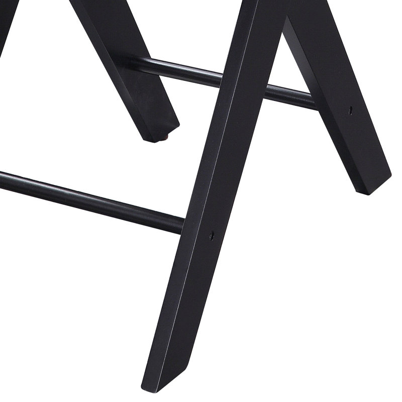 Table d'appoint bourgogne et noire avec ports USB