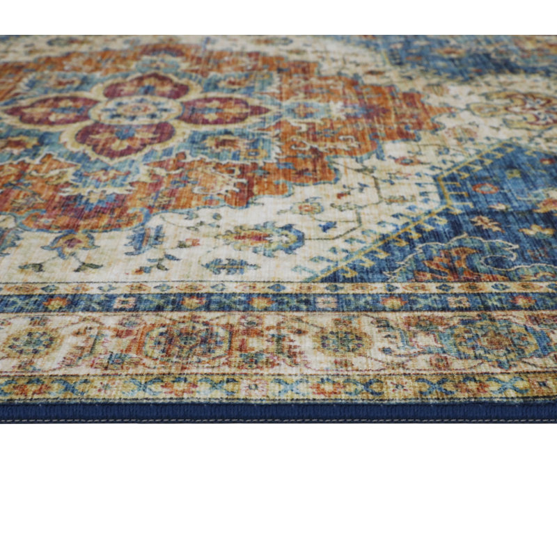 Tapis en chenille Imagine, Bleu, 2 pi x 8 pi