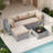 Outdoor Replacement Cushion Set Seat/Back Cushion (Cushion Set Only, Sofa Not Included)-1387681139