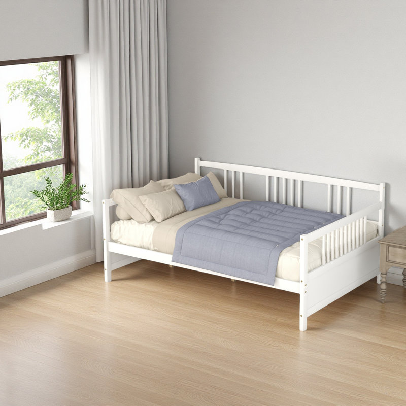 Full Size Daybed With Support Legs, White