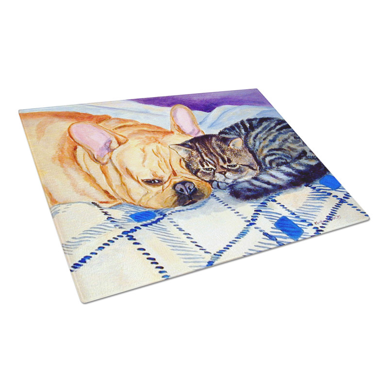 Planche à découper en verre pour chat east urban home