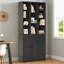 Bibliothèque de 71 po de hauteur avec 2 portes et 3 tiroirs, bibliothèque de 31,5 po de largeur avec 4 tablettes réglables-840060149