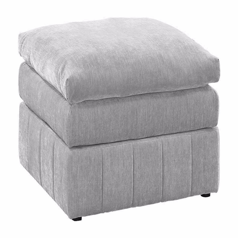 Repose-pieds contemporain 1pc, Gris