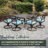 8 - Person Patio Dining Set with Rectangular Table , Cushions Included
