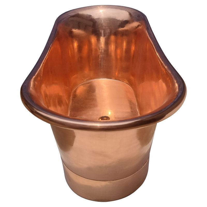 Copper Bathtub 1701mm x 660mm Soaking Copper Bathtub