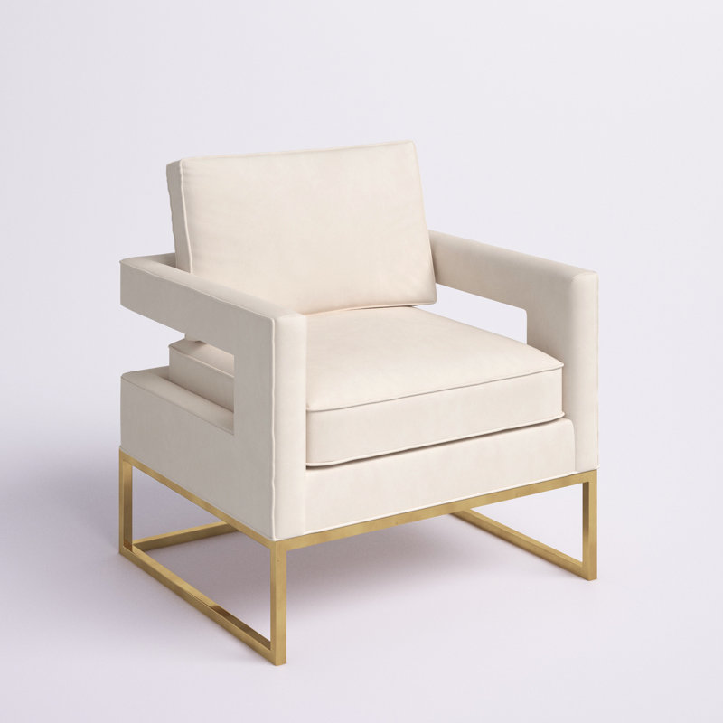 Rachelle Upholstered Armchair, Ivory 