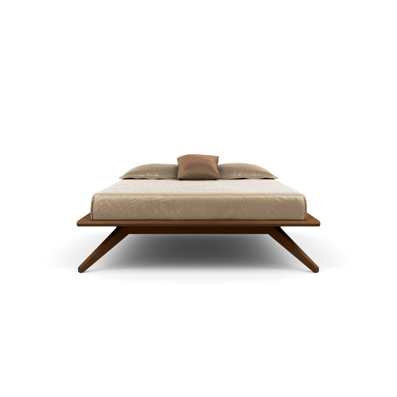 Astrid Platform Bed, Queen, Saddle Cherry, Conventional