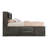 Bed w/Storage, Gray Oak-1182799506