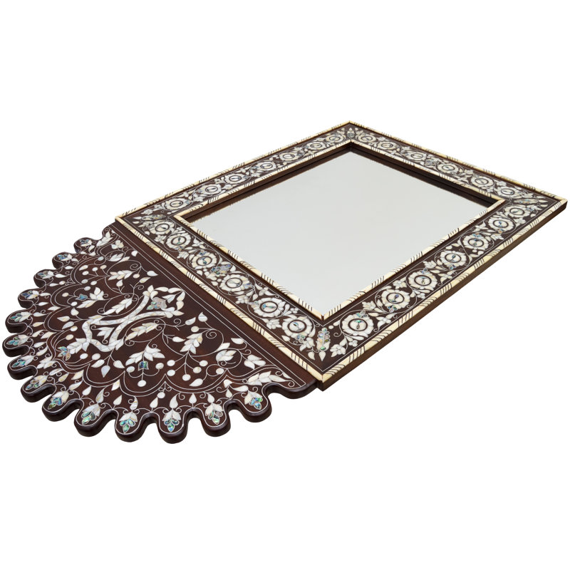 Syrian Arch Solid Wood Wall Mirror