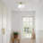 9.8 "Modern 1-Light Milk White Globe Flush Mount Ceiling Light, 3CCT Dimmable LED Ceiling Light for Bedroom Hallway Kitchen-384827863-384827862-384827693