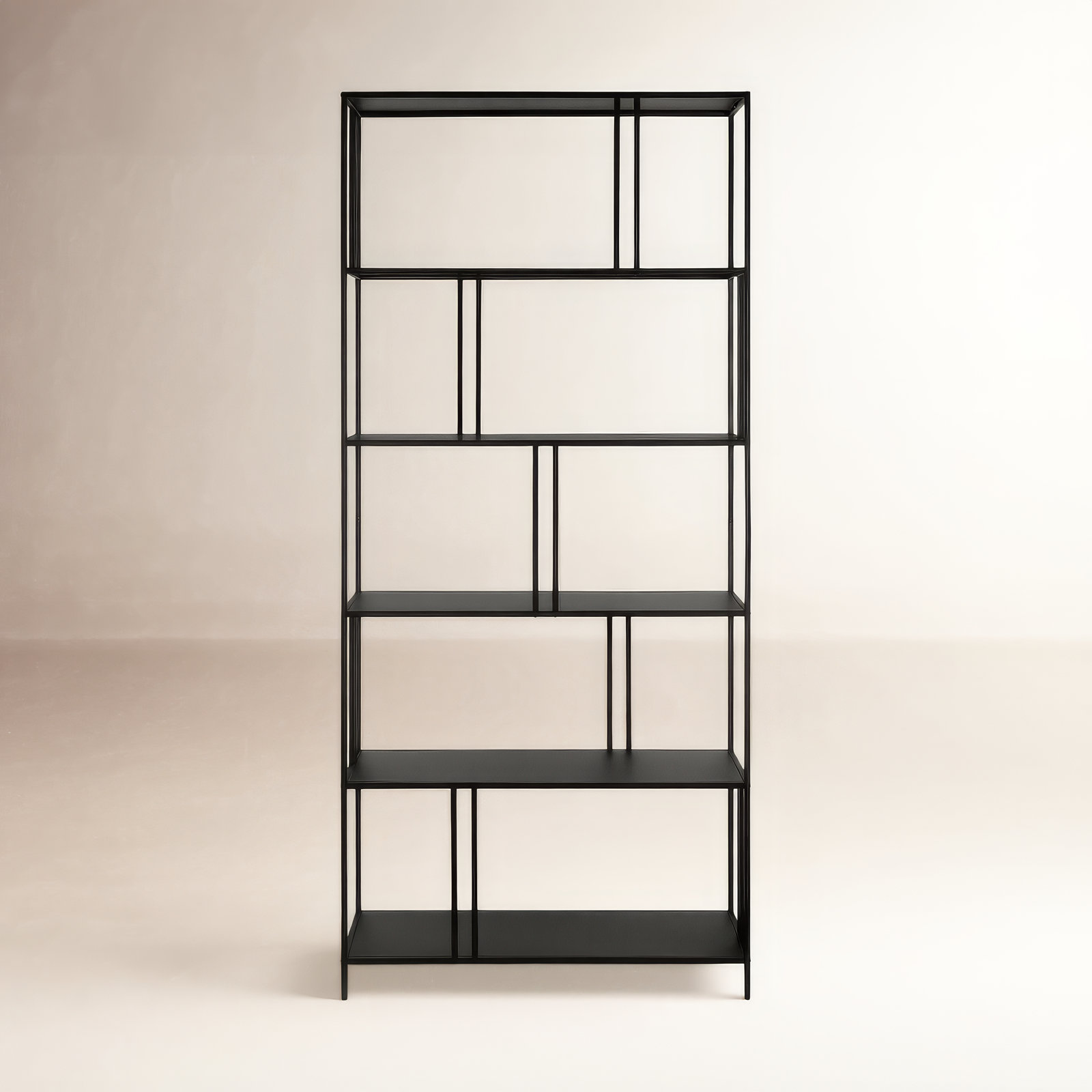 Knight 34" Bookcase, Blackened Bronze