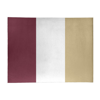 Tapis de zone rouge/beige