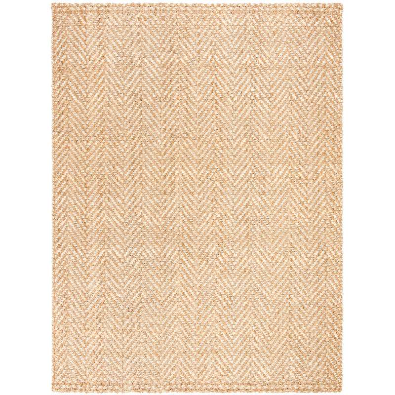 Tapis en jute tissé à la main Gardell, Rectangle 2 pi x 3 pi