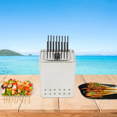 Portable Stainless Steel Barbecue Camping Grill