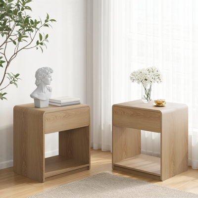 Ensemble de table de chevet Mid-Century moderne, 2 pièces
