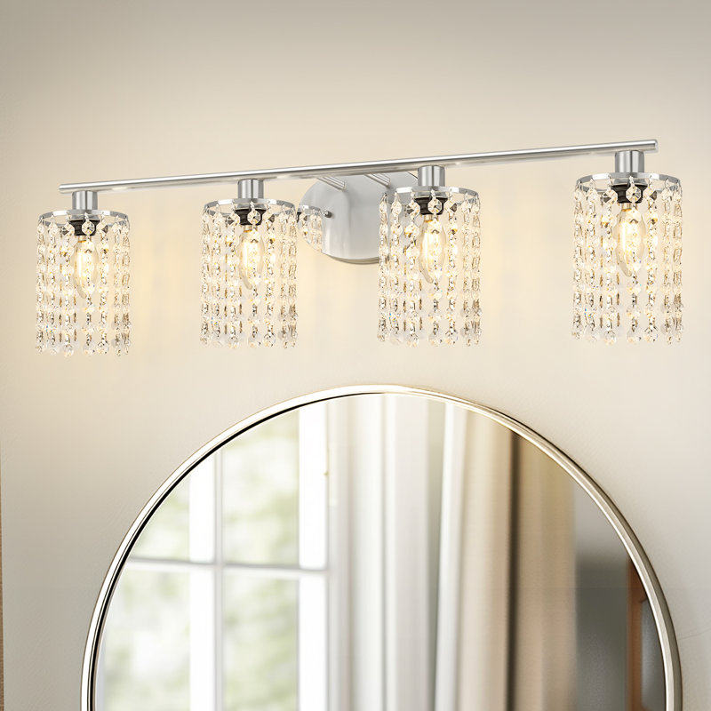 Luminaires de salle de bain Ayushma, Chrome, 4