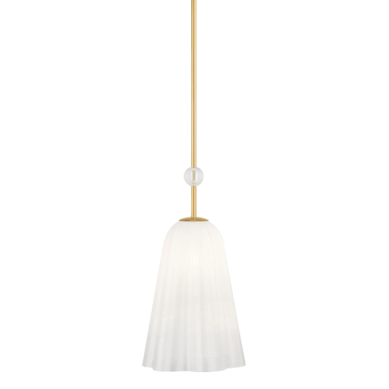 Luminaire suspendu Cambria Heights en laiton vieilli