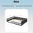 Wood Frame Full Size Upholstered Platform Bed With Guardrail And Pillow-380137085