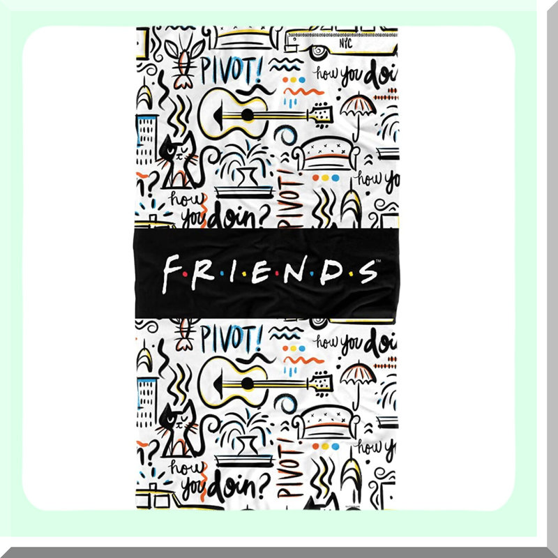 Friends Forever Beach Towel - 30x60 Inch Officially Licensed Pattern
