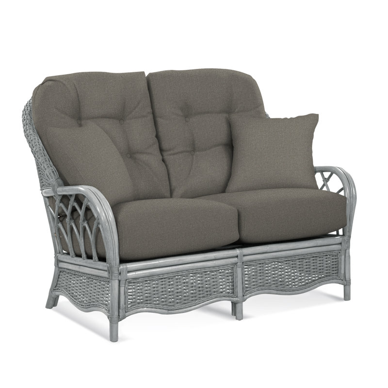 Everglade Upholstered 53'' Loveseat, Gray Sugar Performance; 0863-84, Hazel