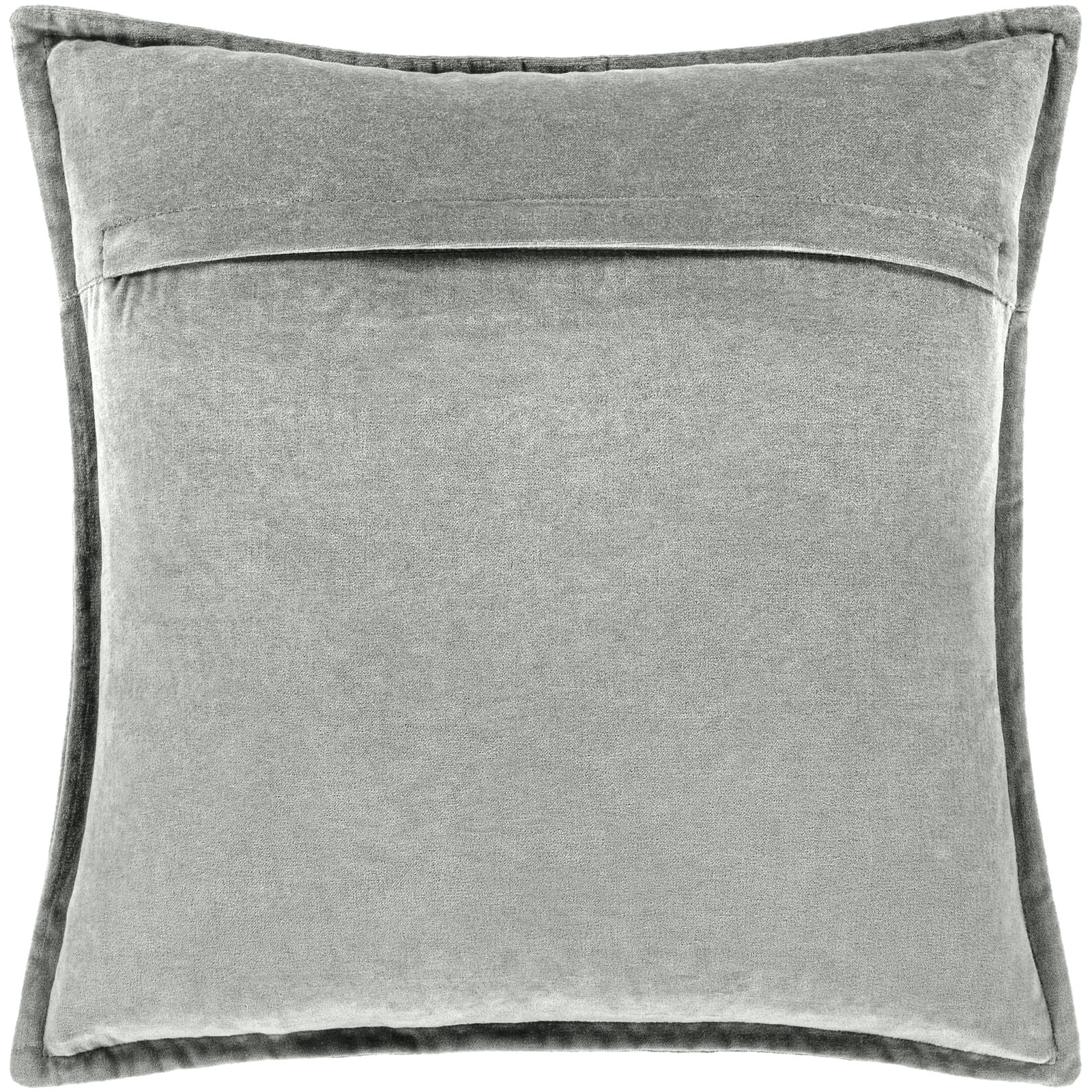 Edgar Throw Pillow, Medium Gray, Down, 20"H x 20"W