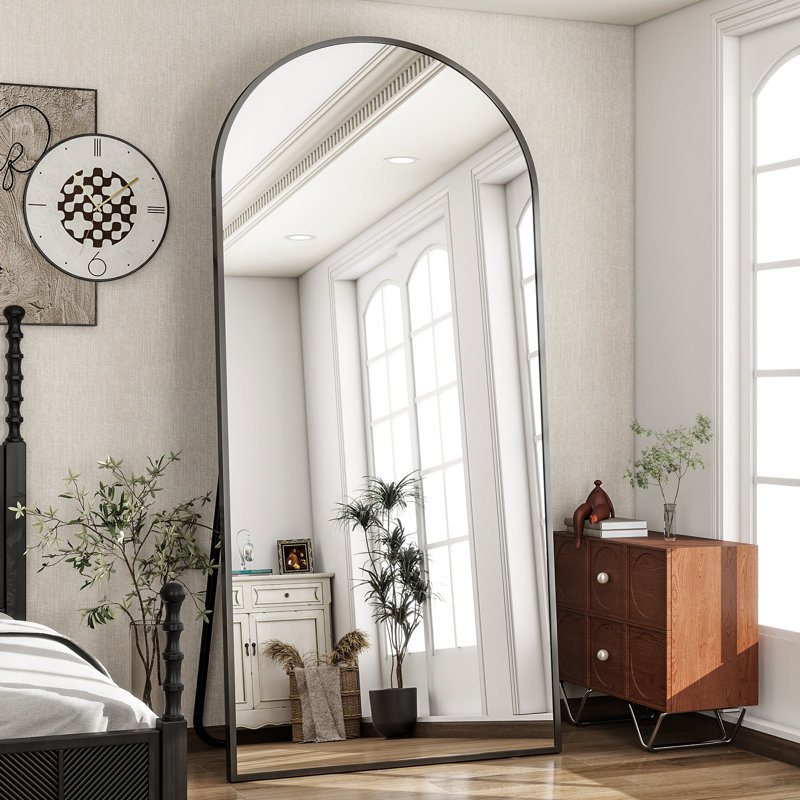 Miroir pleine grandeur incassable Queenborough, Noir, 76 po x 34 po