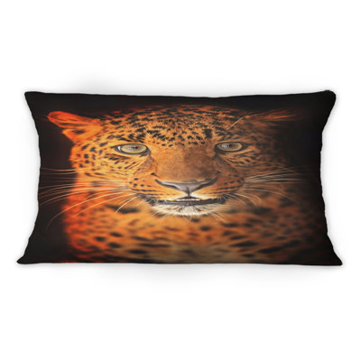 Coussin décoratif Portrait Of Leopard