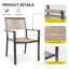 Wicker Patio Dining Chairs with Metal Frame (Set of 2)-44345446
