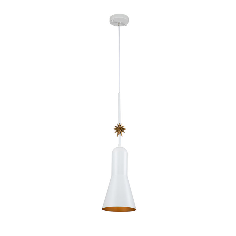 Luminaire suspendu Etoille, H 25,75 po x l 7 po x P 7 po, Blanc