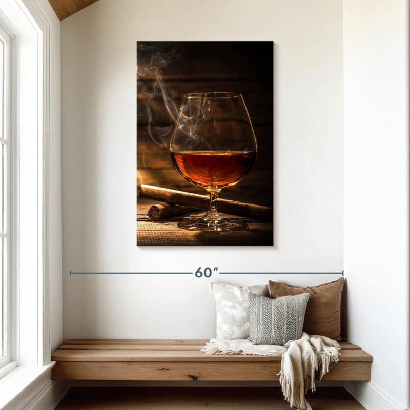 Cigare Yarlin avec whisky, H 45 po x l 30 po