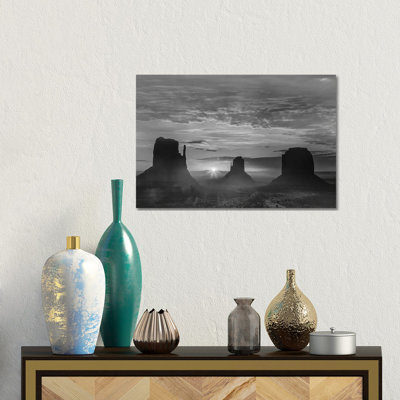 The Mittens And Merrick Butte At Sunrise, Monument Valley, Arizona by Tim Fitzharris - Wrapped Canvas Gallery-Wrapped Canvas Giclée