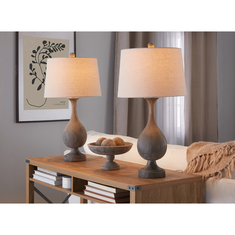 Lampe de table 29 po Eisenman, Brun, Naturel