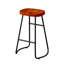 Multi-Functional Kitchen Island Cart With Stylish And Minimalist Bar Stools, Combination Set, Convenient And Practical (Black Kitchen Island + Brown Bar Stools)