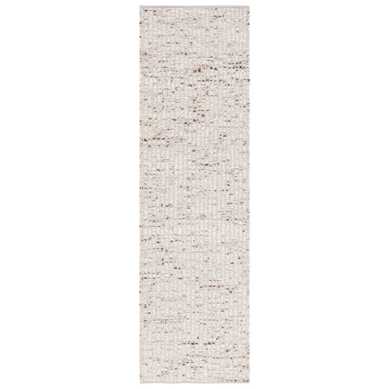 Natura Flat Weave Wool/Jute Rug in Ivory/Beige, Runner 2'3" x 8'