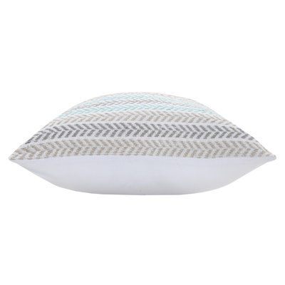 Hand Woven Chevron Square Cotton Throw Pillow