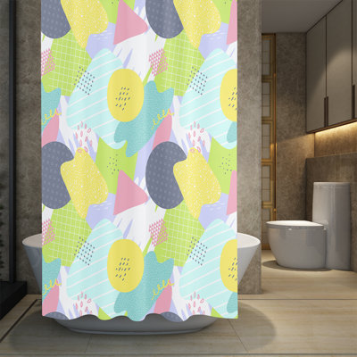 Rideau de douche géométrique simple Koda