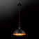 Luminaire suspendu noir mat 1 lumière