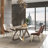Modern Rectangular Rock Slab Dining Table Sets-102533356