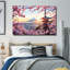 Art mural en verre trempé Cherry Blossom Mount Fuji-1301507524