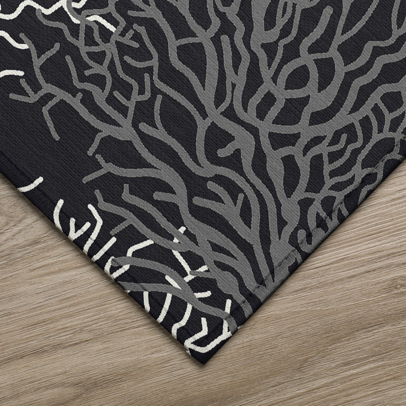 Tapis intérieur / extérieur en polyester tissé à la machine Narang, Tapis de couloir 2 pi 3 po x 7 pi 6 po