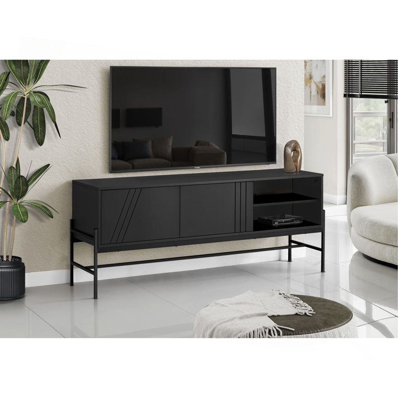 Cadha TV Stand for TVs up to 60", Black