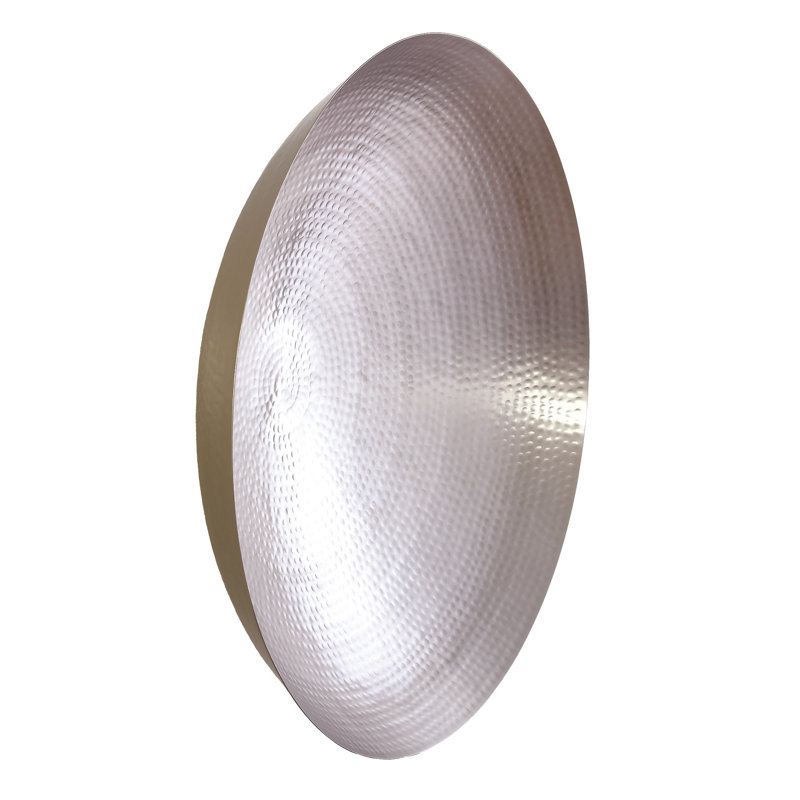 Indira Wall Bowl, 31" H x 31" W x 9" D, Antique Nickel