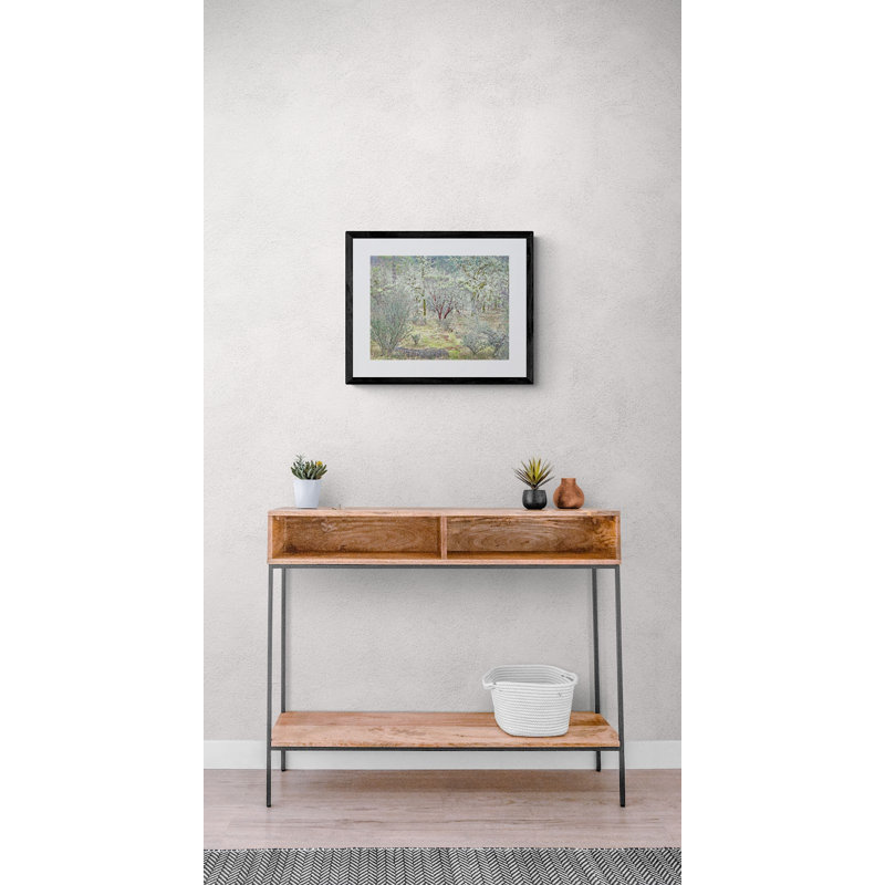 Winter Oak Grove Print by Bruce Heinemann, Black Framed Paper, 16" H x 20" W