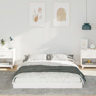 Bed Frame Solid Pine Wood