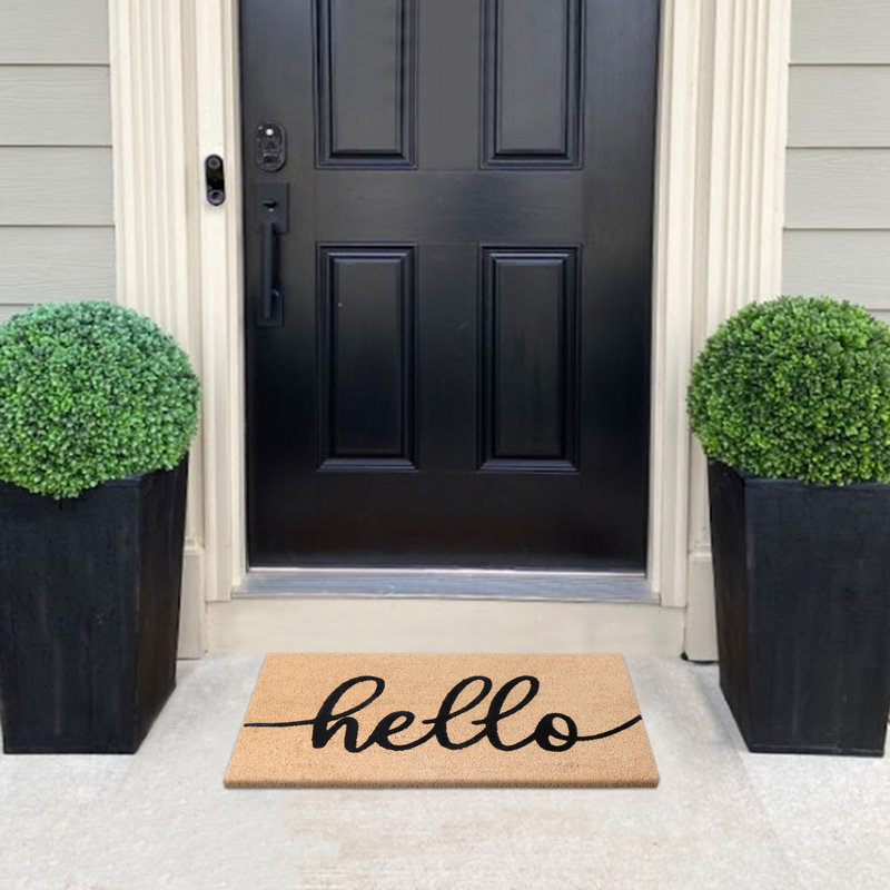 Paillasson Natural Hello, L 18 po x L 30 po