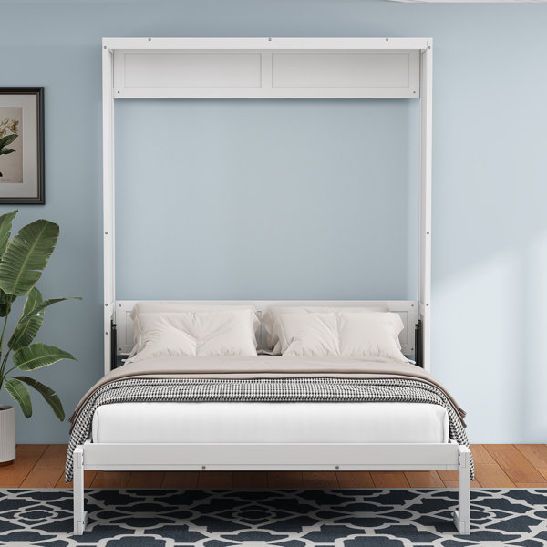 Hokku Designs Oyen Murphy Bed Cabinet With Folding Desk Combo -Wall ...