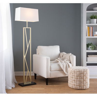Lampe sur pied en métal 66 po Fayette