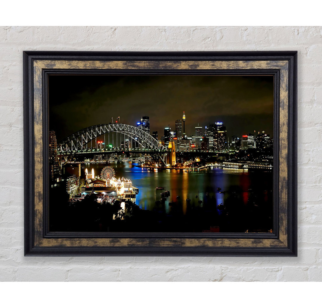 Sydney Harbour Bridge Evening Glow - Einzelner Bilderrahmen Kunstdrucke