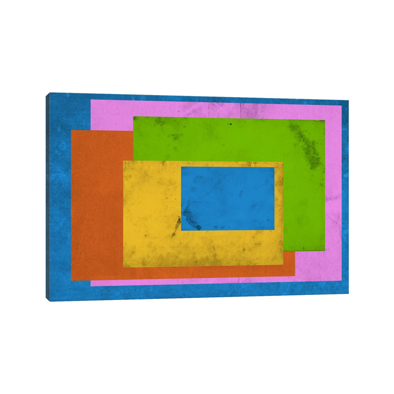 Modern Art - Homage To The Rectangle After Albers by 5by5collective - Wrapped Canvas Gallery-Wrapped Canvas Giclée