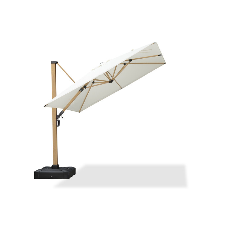 Parasol de patio en porte-à-faux 9 x 9 pi MEB Arlmont & Co. Palace, Crème